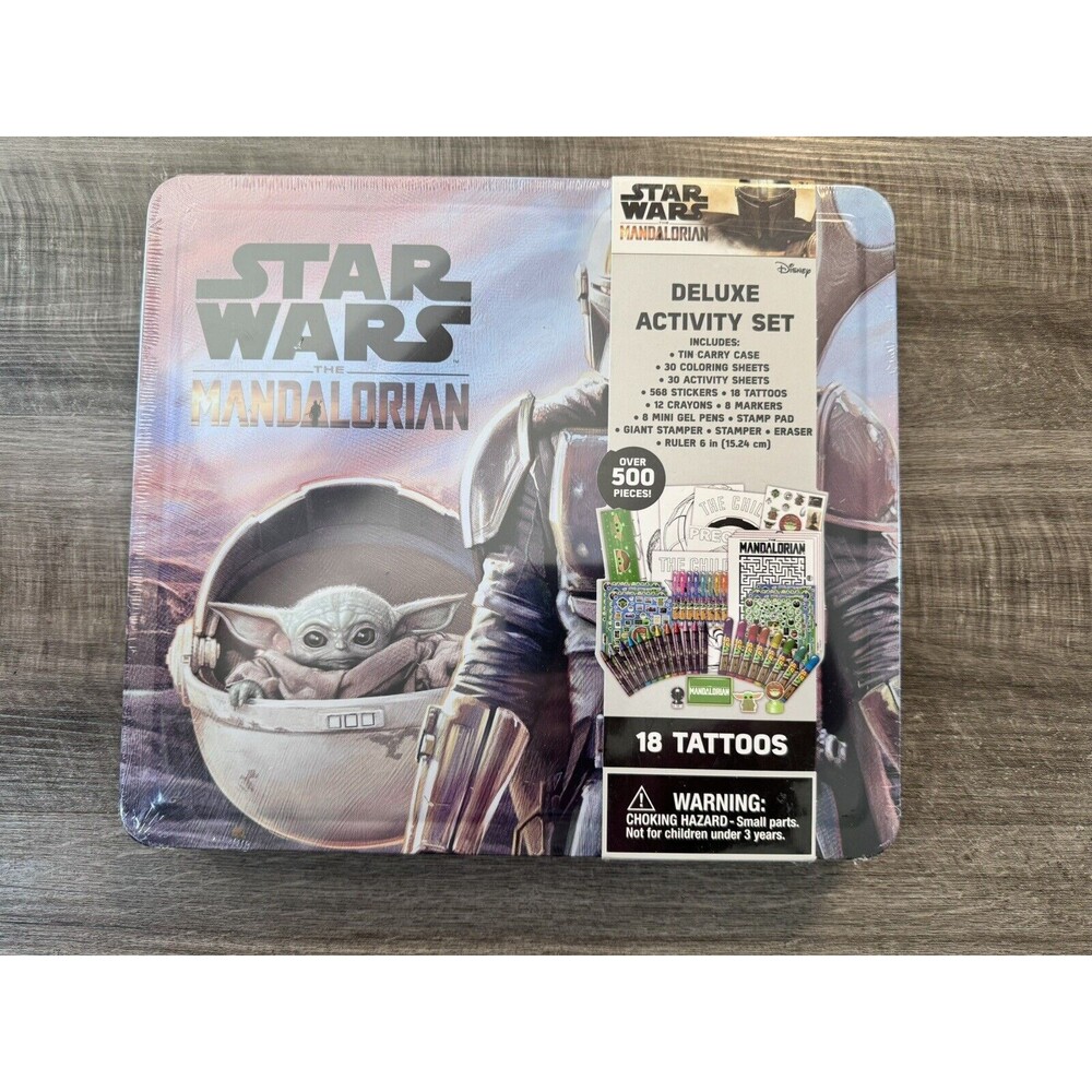 Star Wars The Mandalorian Deluxe Activity Set In Metal Carry Case, 500+ Pieces
